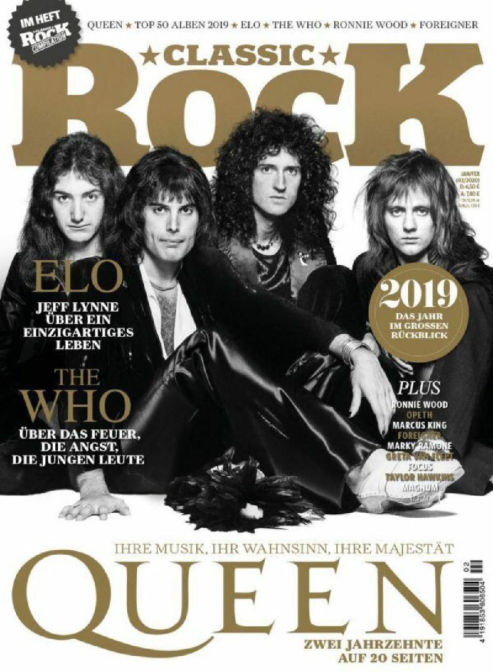 Classic Rock Revista Alemania 2020-01 – +02 Queen ELO The Who Ronnie Wood Opeth – Edición original