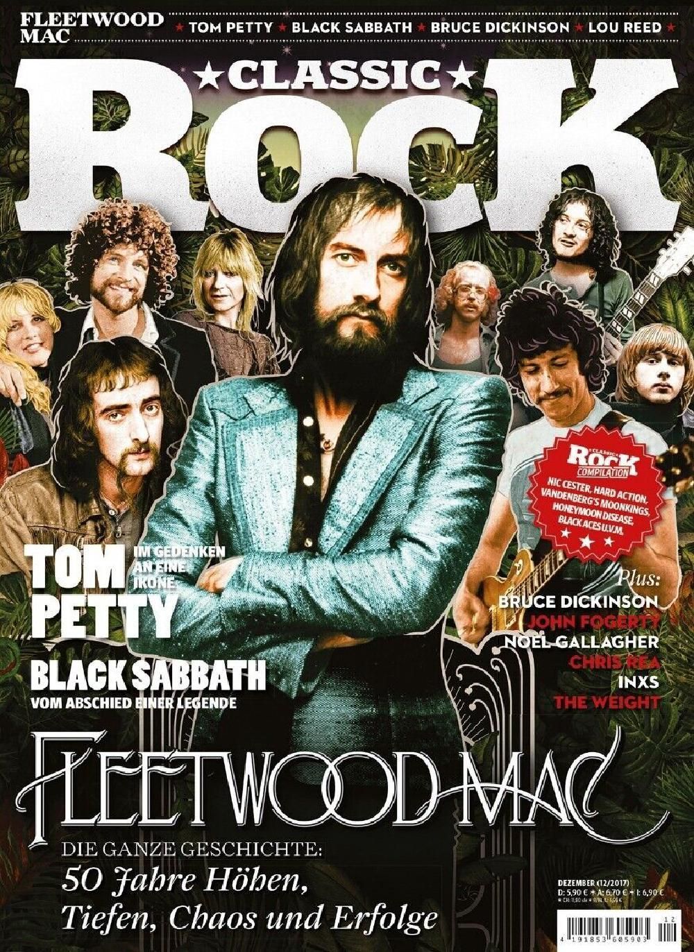 Classic Rock Magazin Deutschland 2017-12 Fleetwood Mac Tom Petty Black Sabbath
