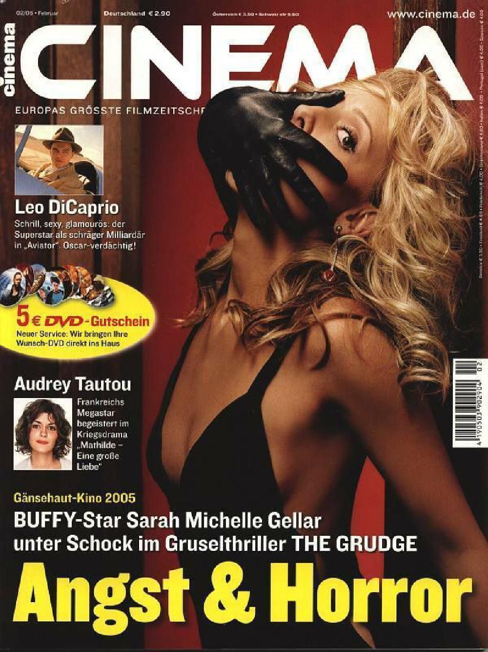 Cinema Magazin Deutschland 2005-02 Sarah Michelle Gellar Audrey Tautou DiCaprio