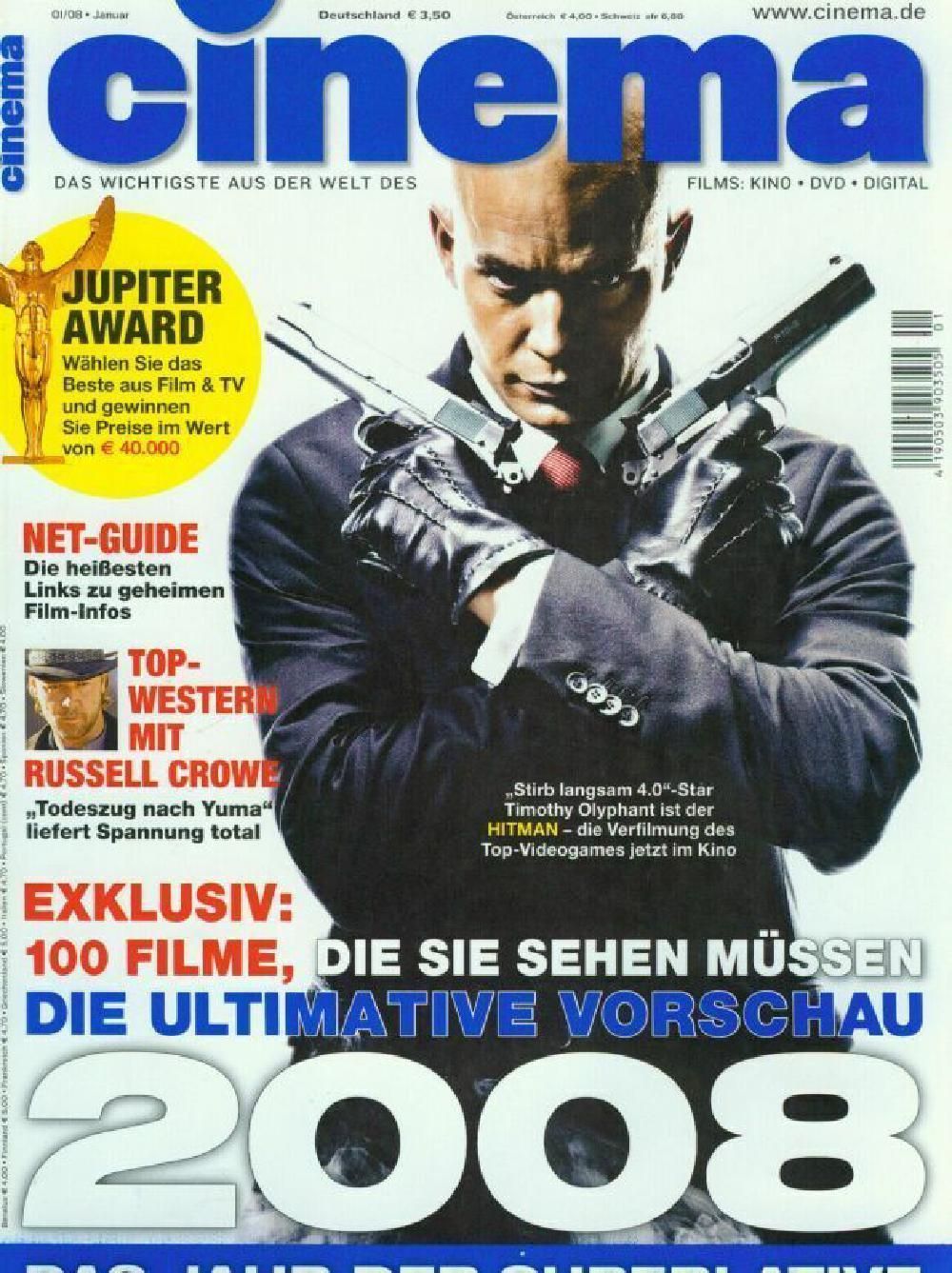 Cinema Magazin Deutschland 2008-01 Timothy Olyphant Russell Crowe