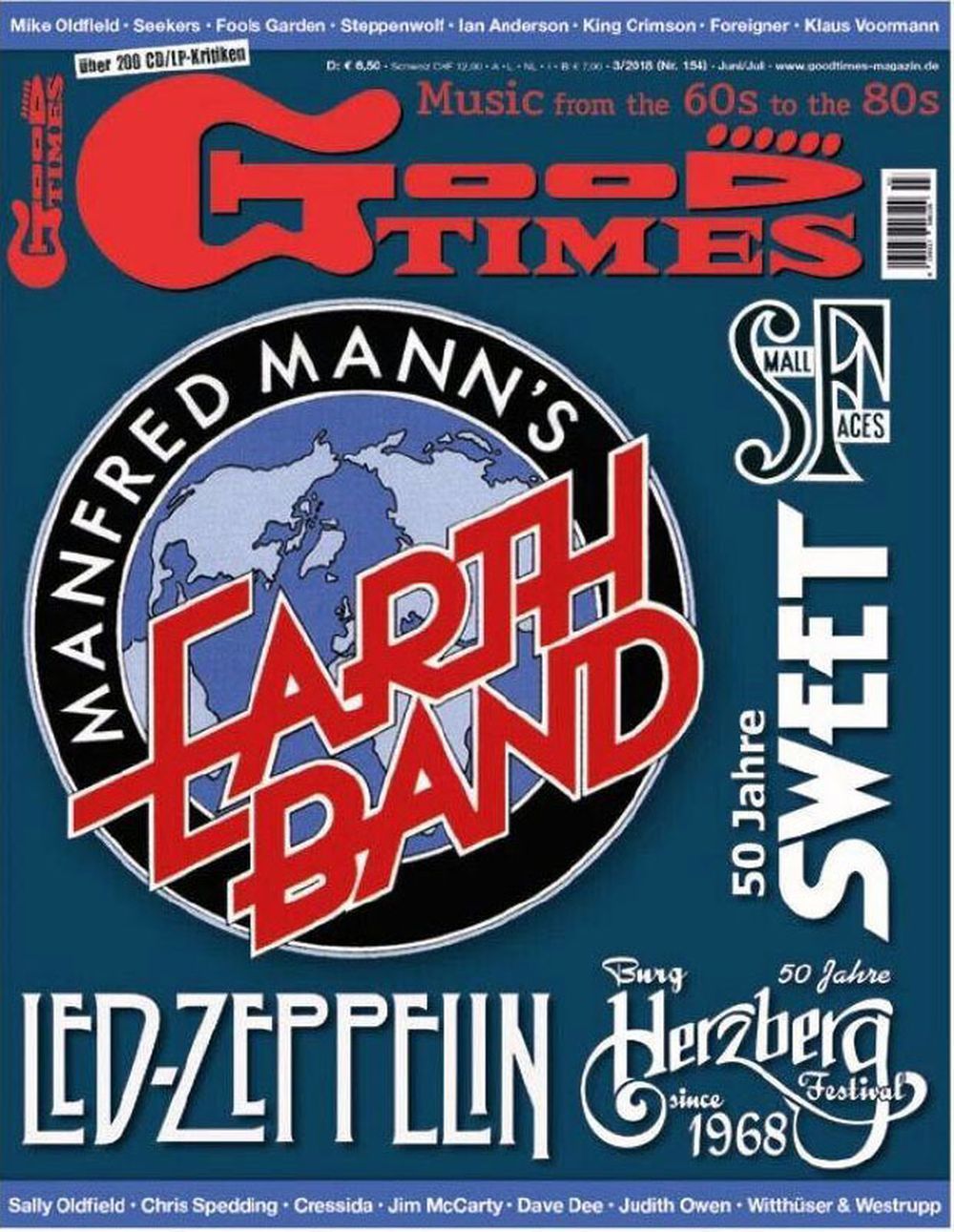 Good Times Magazin Deutschland 2018-03 Manfred Mann's Earth Band Sweet Led Zeppelin Seekers