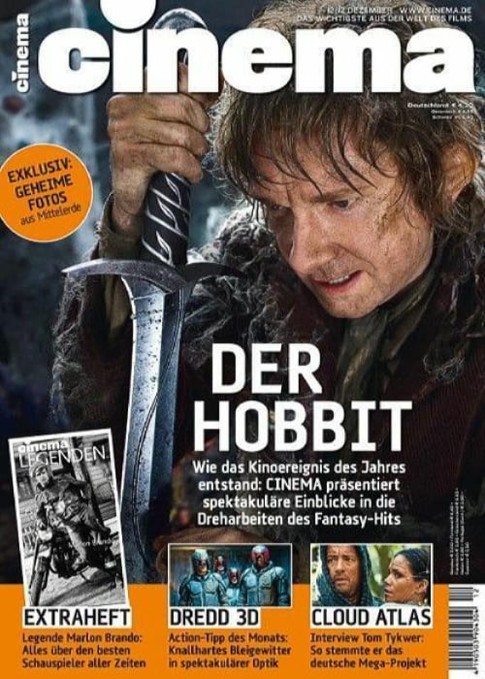 Cinema Magazin Deutschland 2012-12 The Hobbit Dredd 3 Cloud Atlas