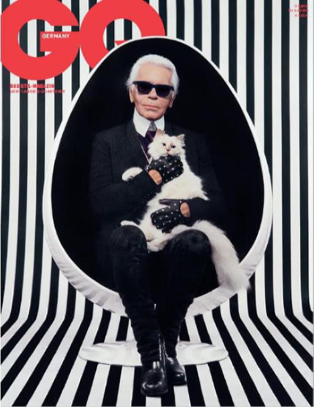 GQ Revista Alemanha 2019-04 Karl Lagerfeld B Edição original