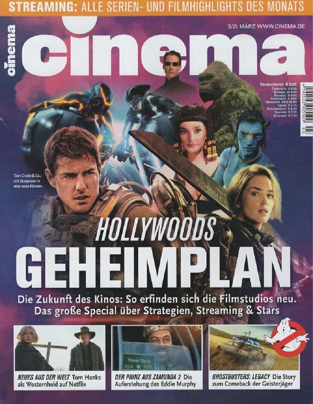 Cinema Magazin Deutschland 2021-03 Clint Eastwood Tom Cruise