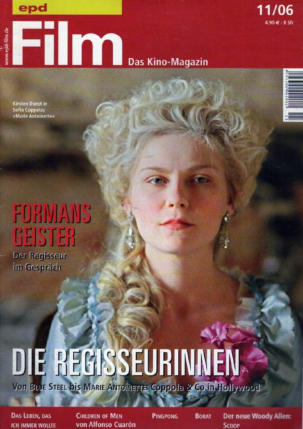 EPD Film Magazin Deutschland 2006-11 Kirsten Dunst
