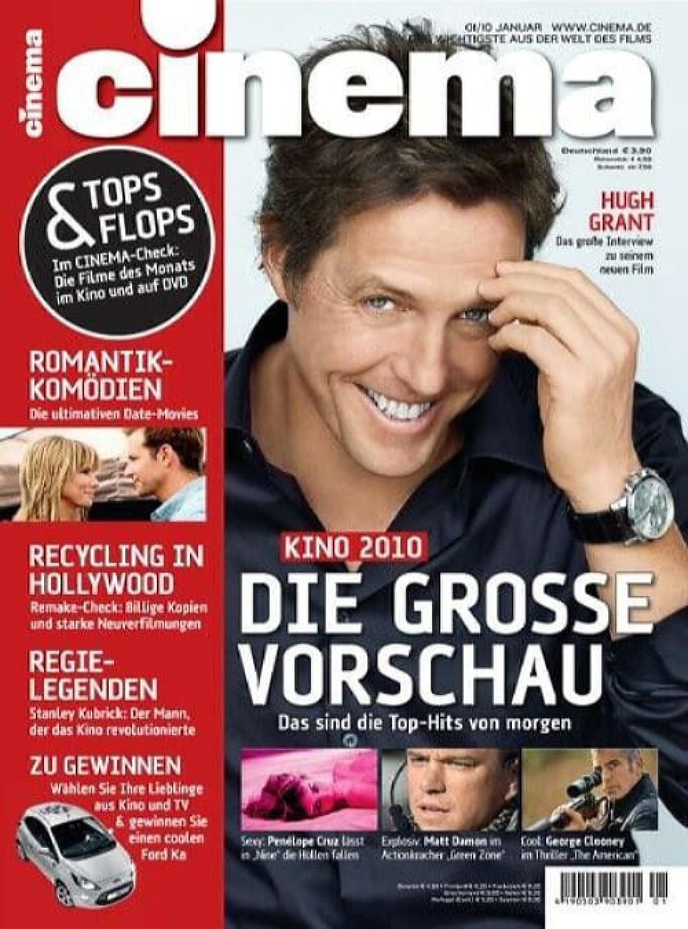 Cinema Magazin Deutschland 2010-01 Hugh Grant Matt Damon