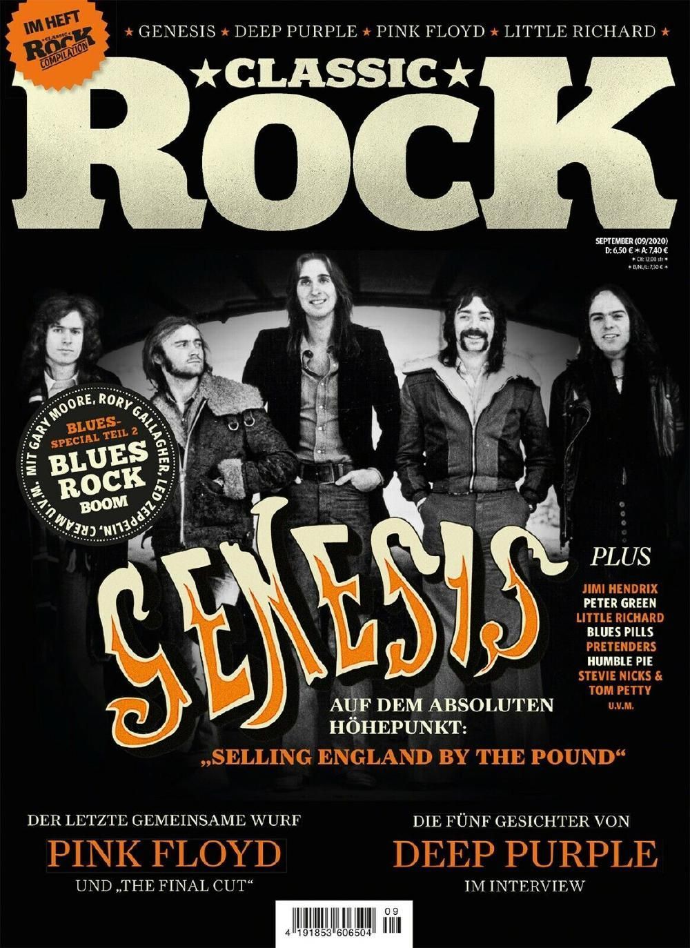 Classic Rock Magazin Deutschland 2020-09 Genesis Pink Floyd Deep Purple
