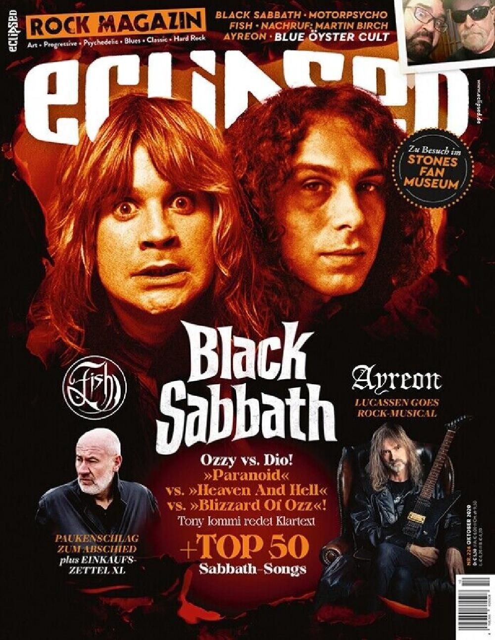 Eclipsed Magazin Deutschland 2020 #224 Black Sabbath Ayreon Blue Öyster Cult Motorpsycho