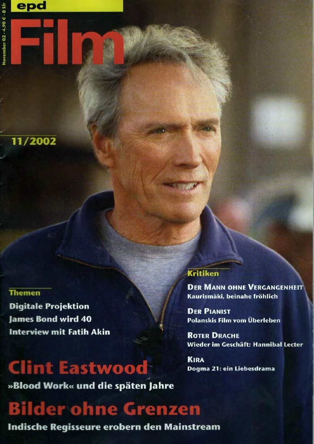 EPD Film Magasin Tyskland 2002-11 Clint Eastwood James Bond Originaludgave