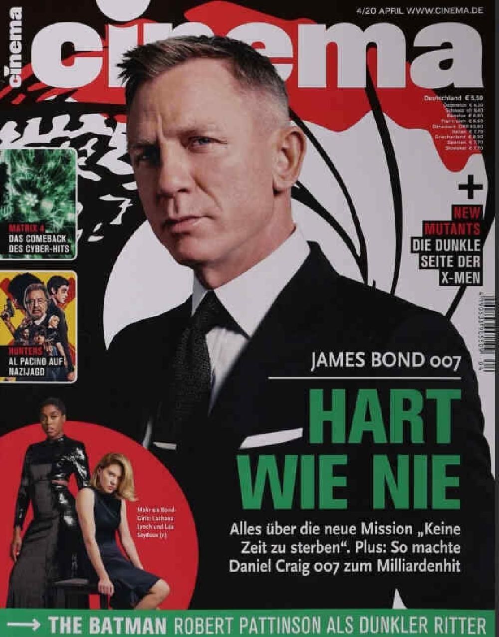 Cinema Magazin Deutschland 2020-04 Daniel Craig James Bond Lea Seydoux