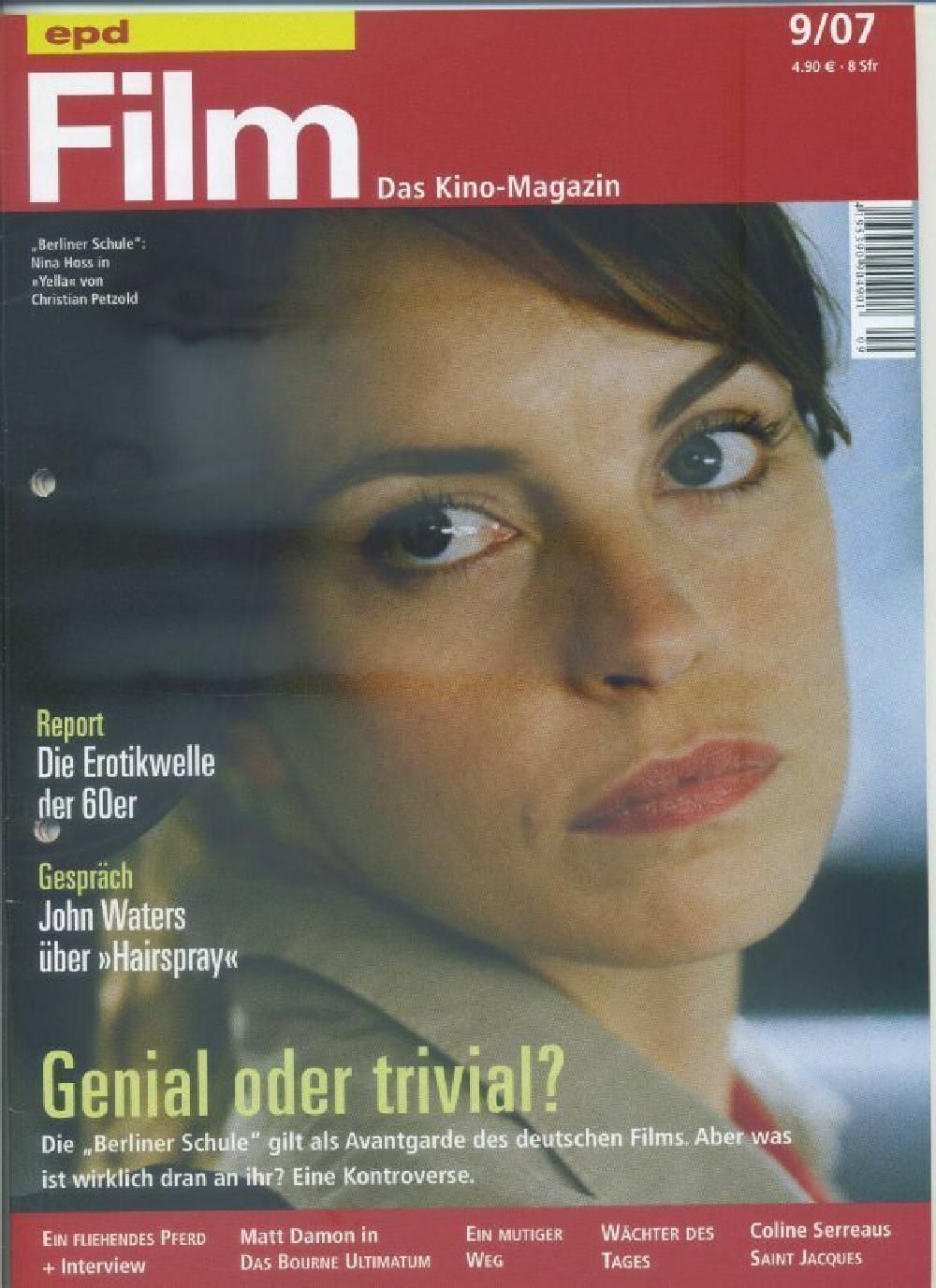 EPD Film Magazin Deutschland 2007-09 Nina Hoss John Waters