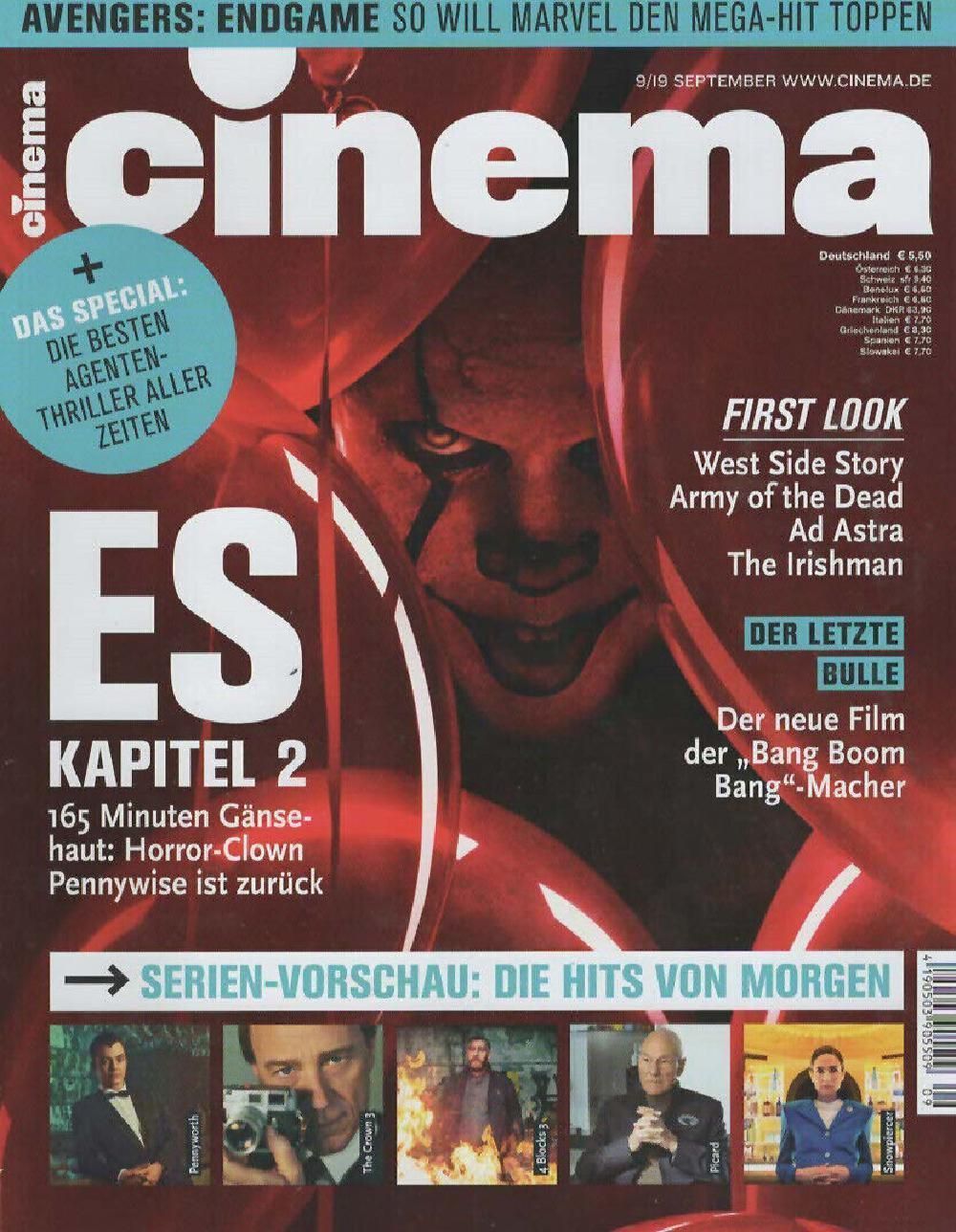 Cinema Magazin Deutschland 2019-09 It Chapter Two Picard Snowpiercer