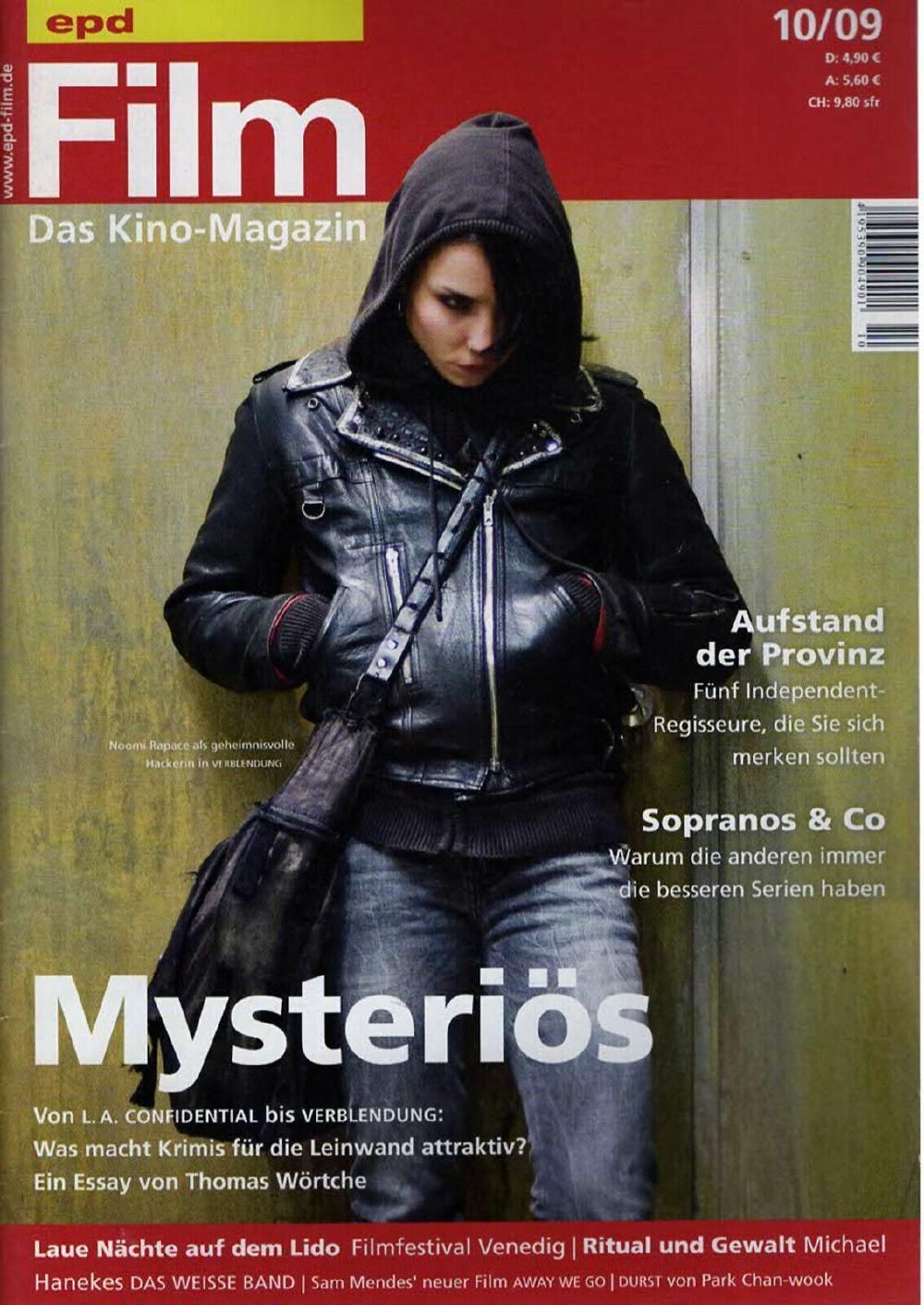 EPD Film Revista Alemania 2009-10 – Noomi Rapace – Edición original