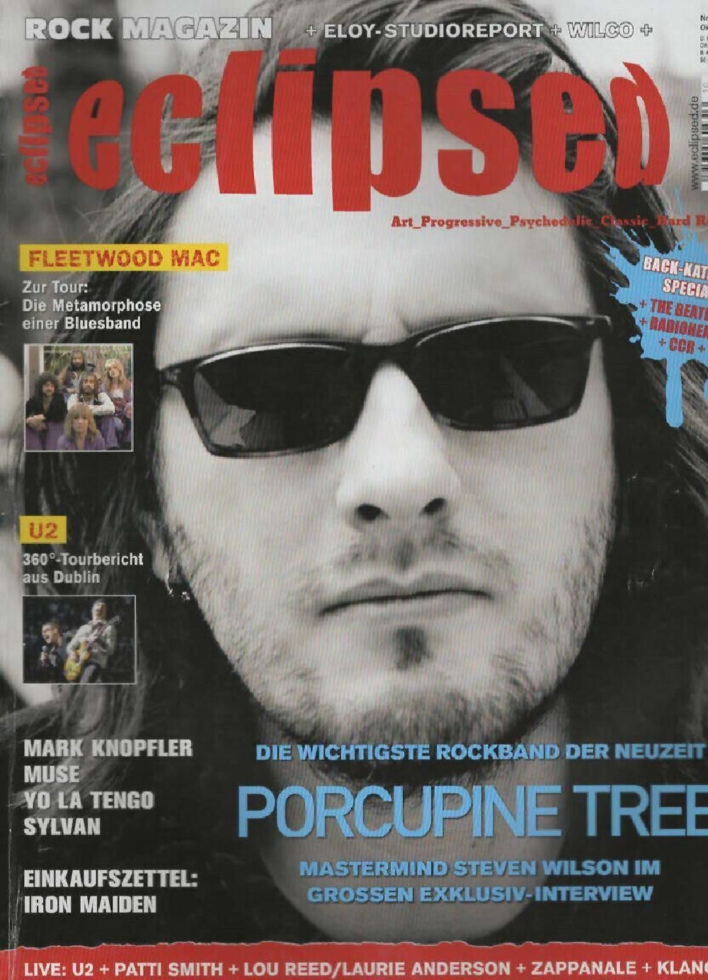 Eclipsed Magazin Deutschland 2009 #114 Porcupine Tree Fleetwood Mac Beatles U2 Muse