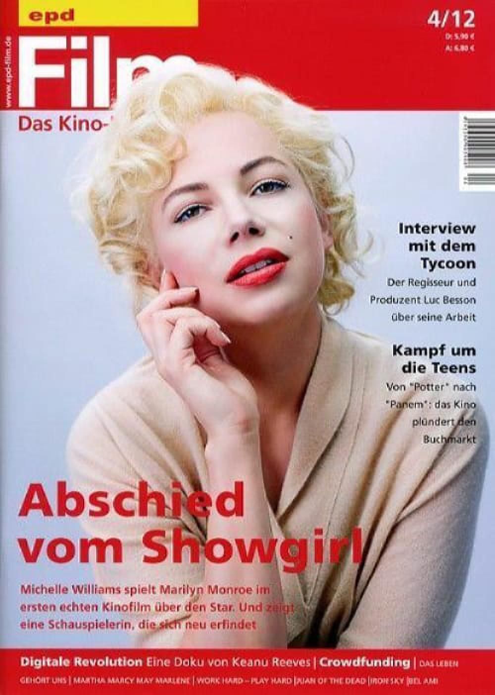 EPD Film Magazin Deutschland 2012-04 Michelle Williams Marilyn Monroe