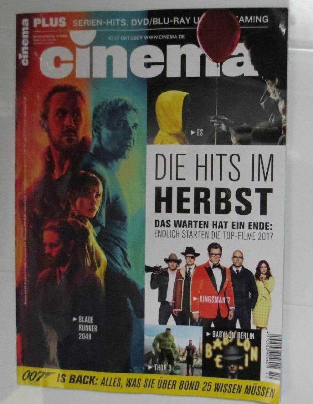 Cinema Magazin Deutschland 2017-10 Blade Runner Kingsman Thor