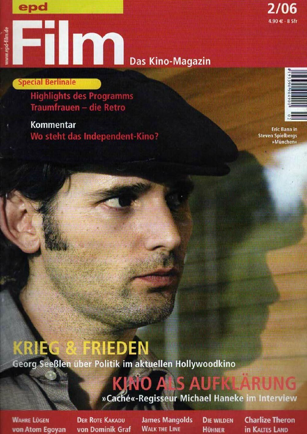EPD Film Magazin Deutschland 2006-02 Eric Bana Steven Spielberg