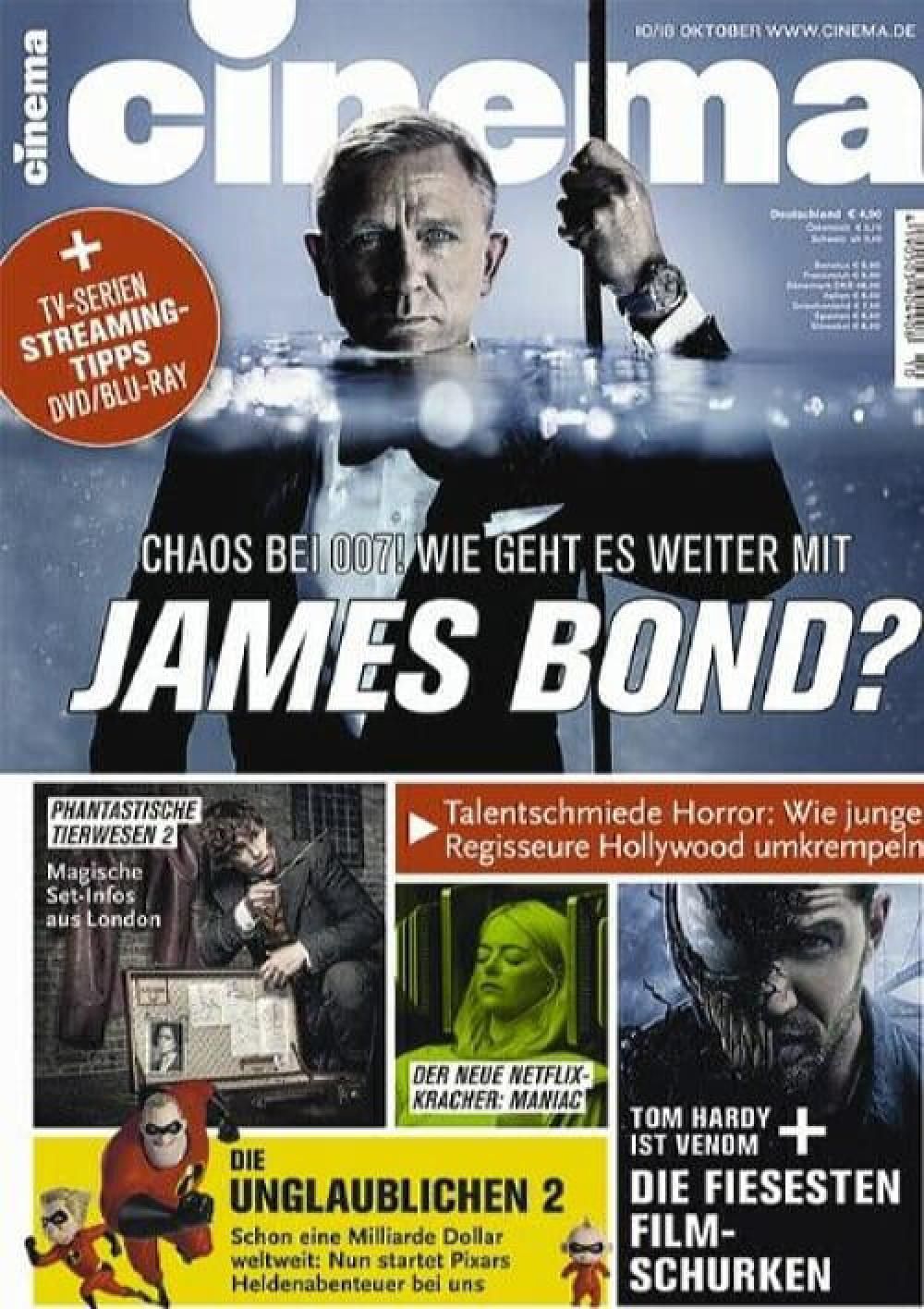 Cinema Magazin Deutschland 2018-10 Daniel Craig Tom Hardy