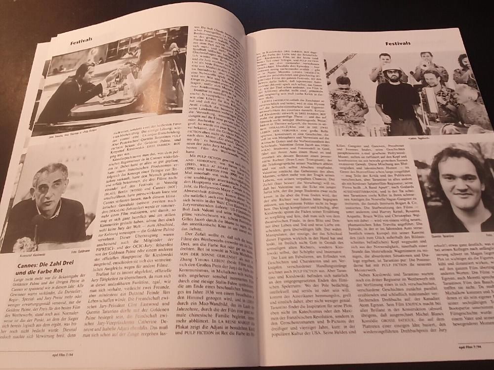 EPD Film Magazin Deutschland 1994-07 Quentin Tarantino