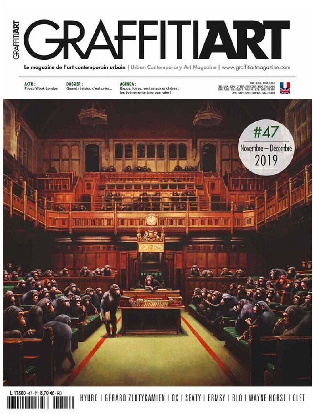 Graffiti Art Revista França 2019 #47 Banksy Edição original