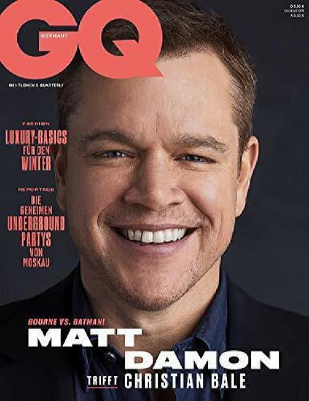 GQ Tijdschrift Duitsland 2019-11 Matt Damon
