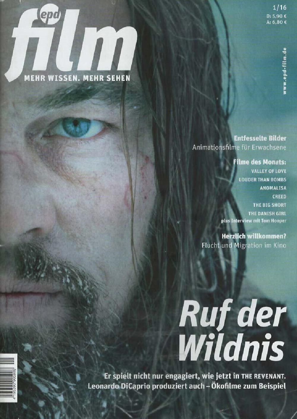 EPD Film Magazin Deutschland 2016-01 Leonardo DiCaprio Mark Hamill Carrie Fisher