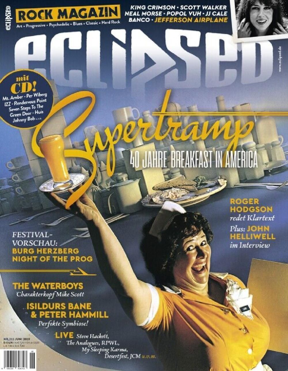 Eclipsed Magazine Germany 2019-06 Supertramp Okta Logue Isildurs Bane Peter Hammill Original Print Issue