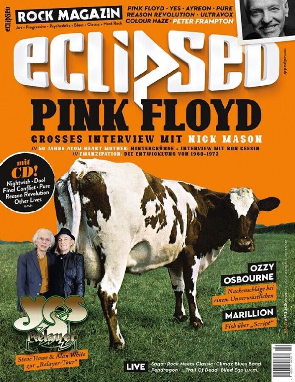 Eclipsed Magazin Deutschland 2020 #219 Pink Floyd Colour Haze Pure Reason Revolution