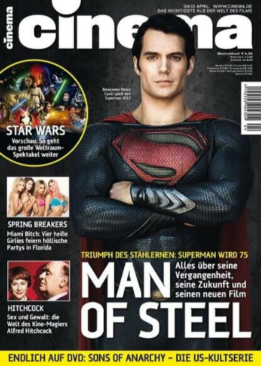 Cinema Magazin Deutschland 2013-04 Henry Cavill Alfred Hitchcock