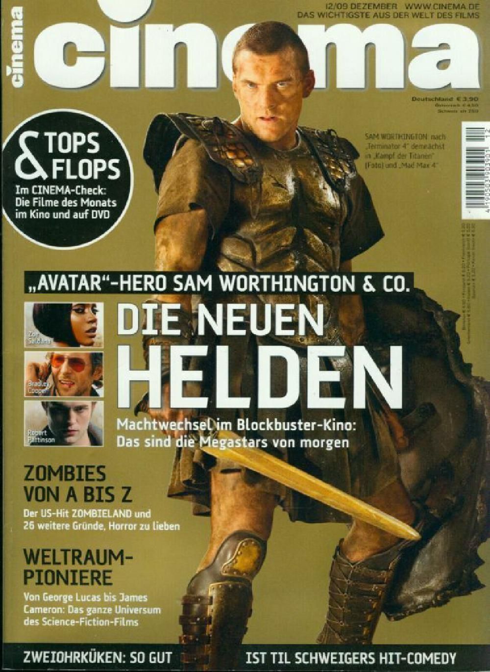 Cinema Magazin Deutschland 2009-12 Sam Worthington Bradley Cooper Pattinson
