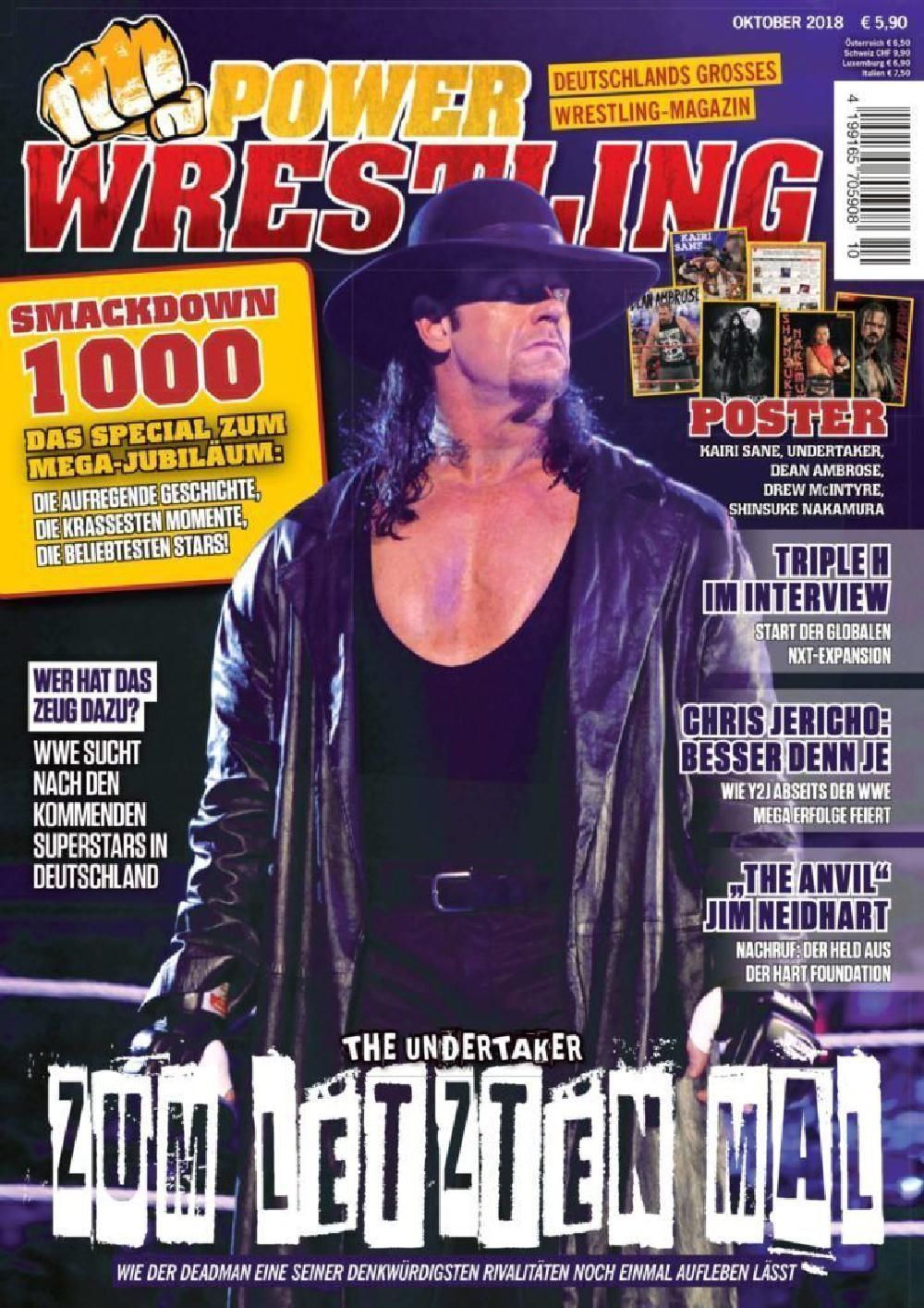 Power Wrestling Revista Alemanha 2018-10 The Undertaker Edição original