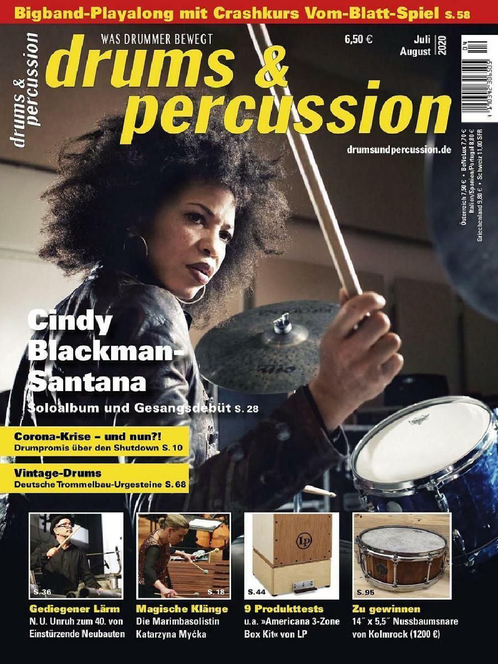 Drums & Percussions Magasin Tyskland 2020-07+08 Cindy Blackman-Santana Originaludgave