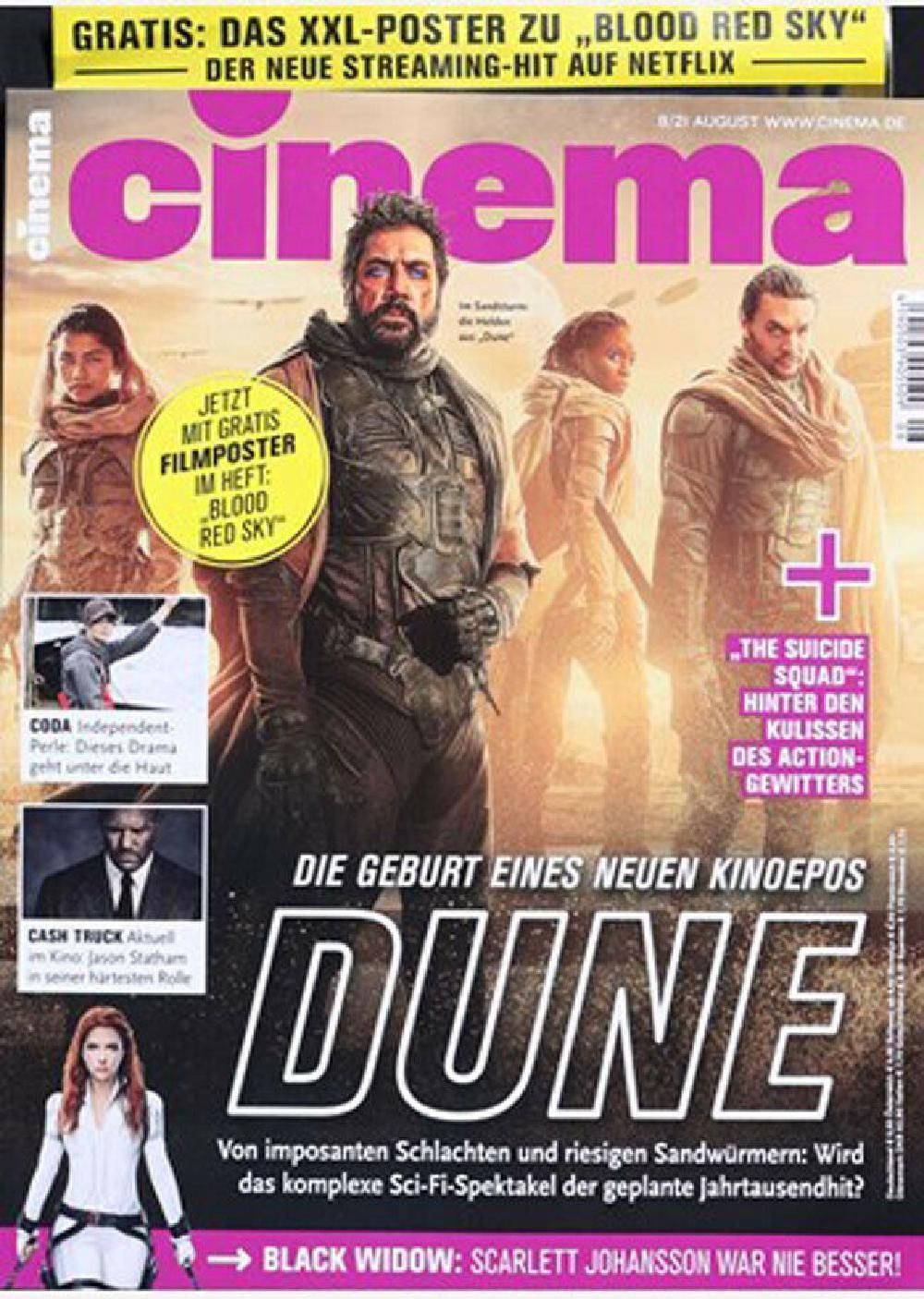 Cinema Magazin Deutschland 2021-08 Dune Jason Statham Scarlett Johansson