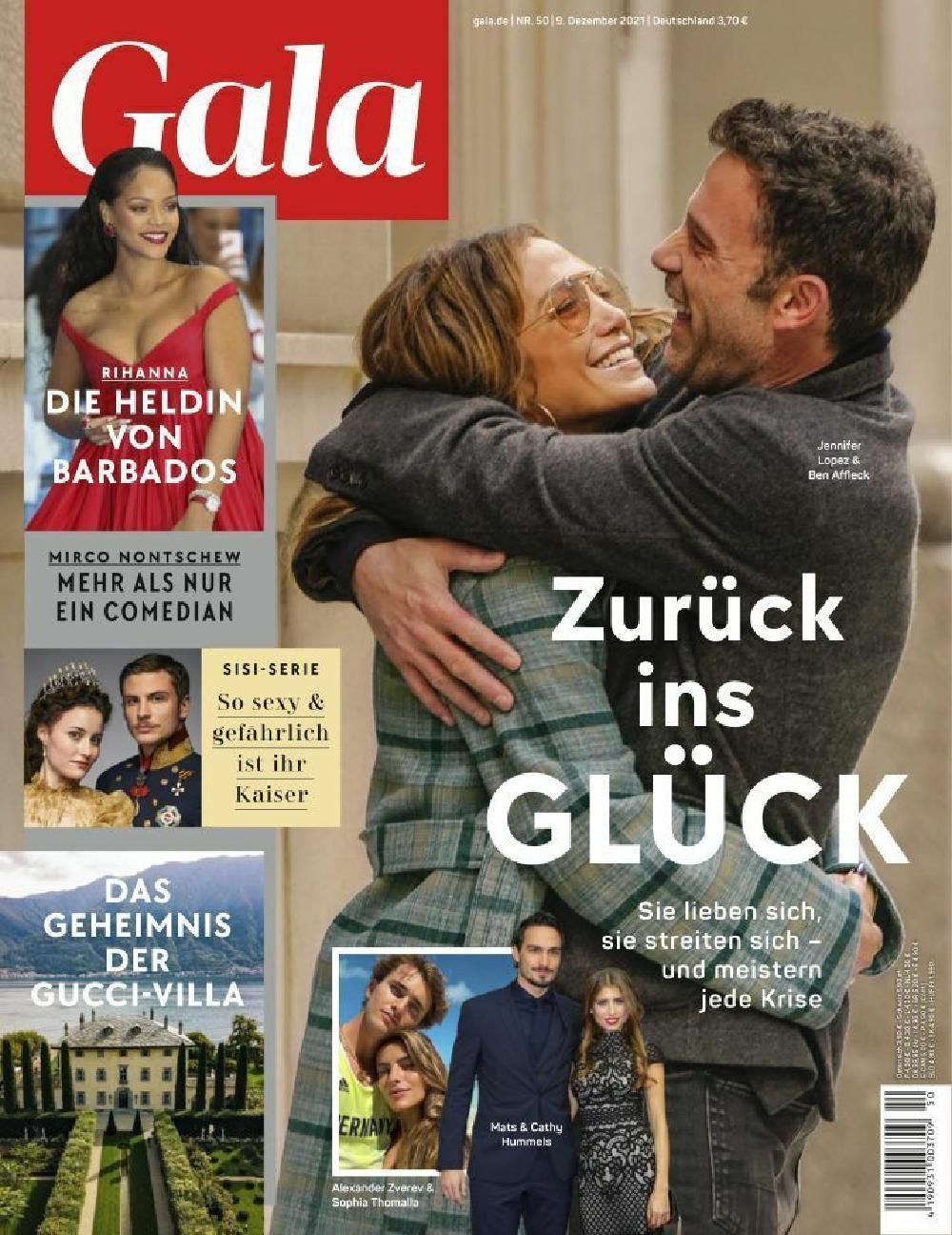 Gala Tijdschrift Duitsland 2021-50 Ben Affleck Jennifer Lopez Originele uitgave