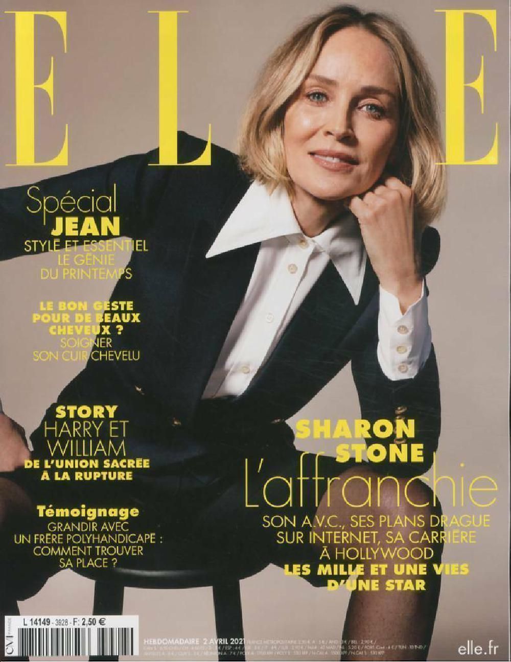 Elle Magazin Frankreich 2021 #3928 Sharon Stone