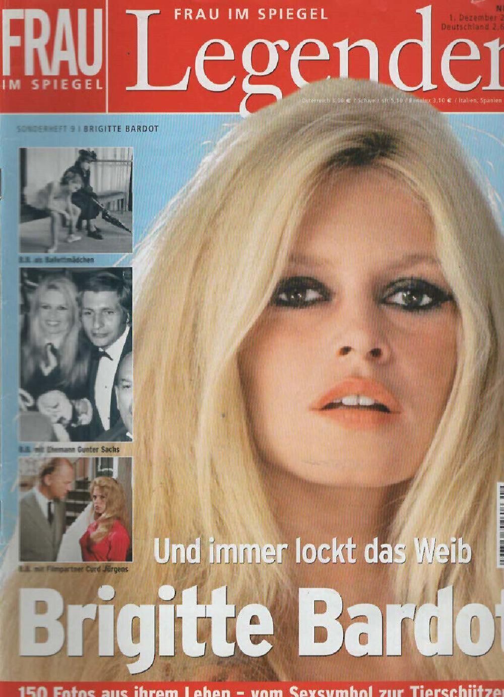 Frau Im Spiegel Legenden Magasin Tyskland 2005 #9 Brigitte Bardot Originaludgave