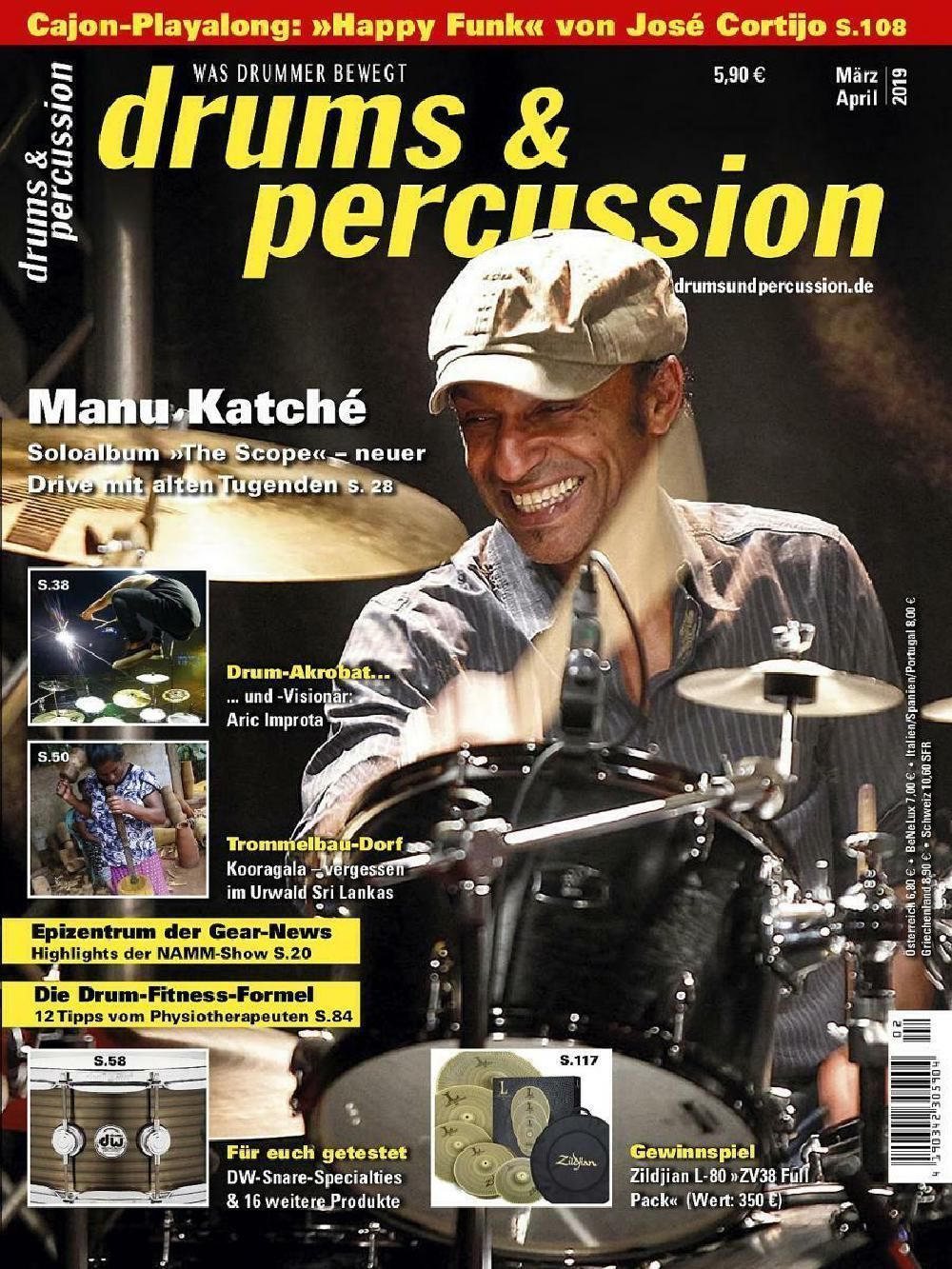 Drums & Percussions Magazin Deutschland 2019-03+04 Manu Katché Aric Improta