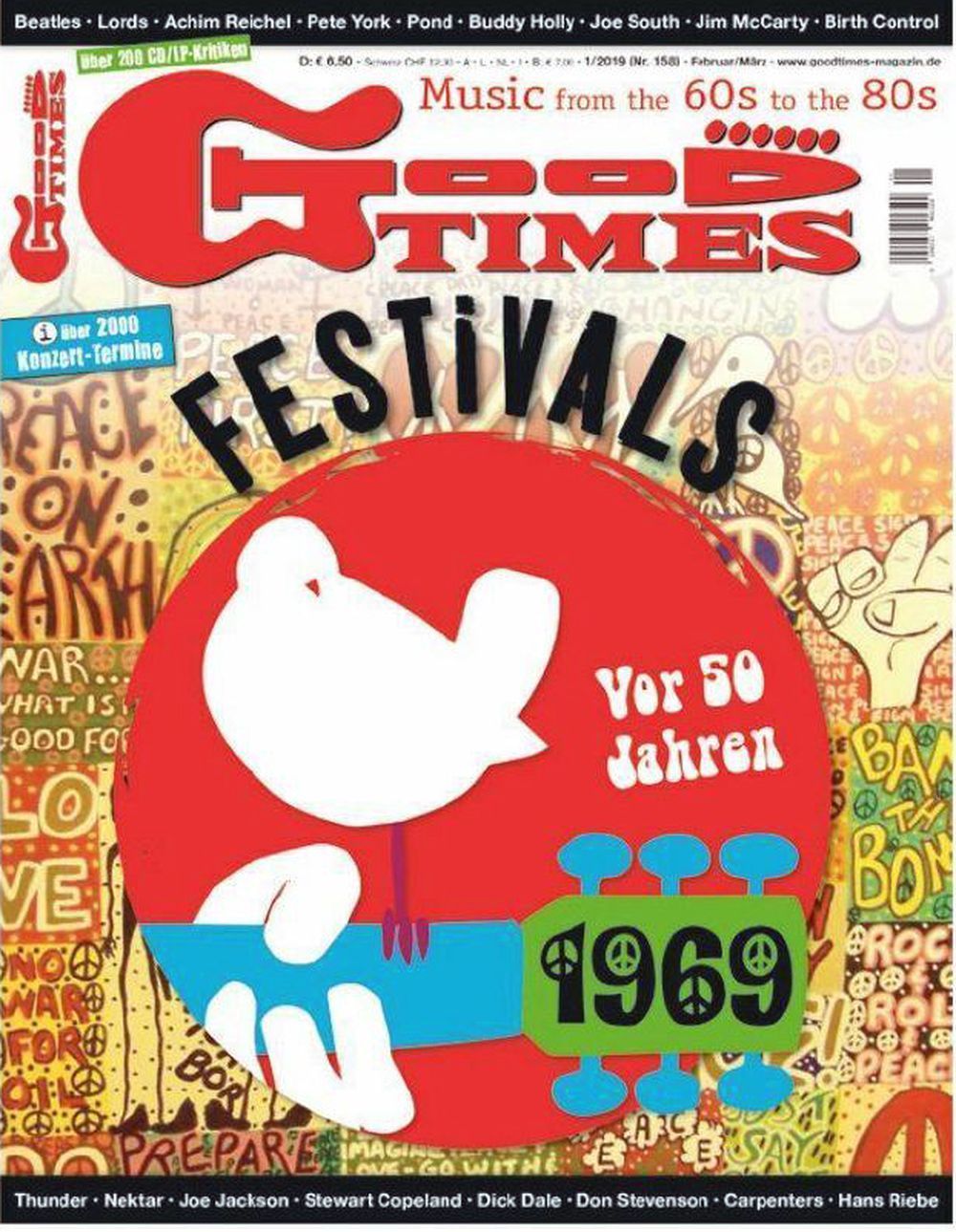 Good Times Magazin Deutschland 2019-01 Joe Jackson Stewart Copeland Dick Dale