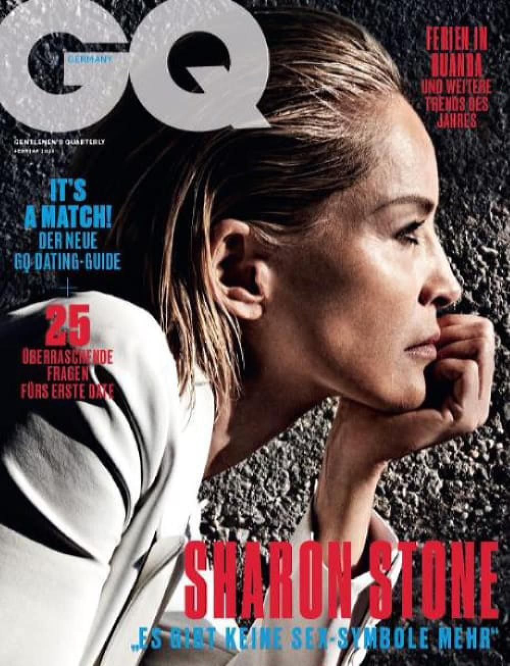 GQ Revista Alemanha 2020-02 Sharon Stone Edição original