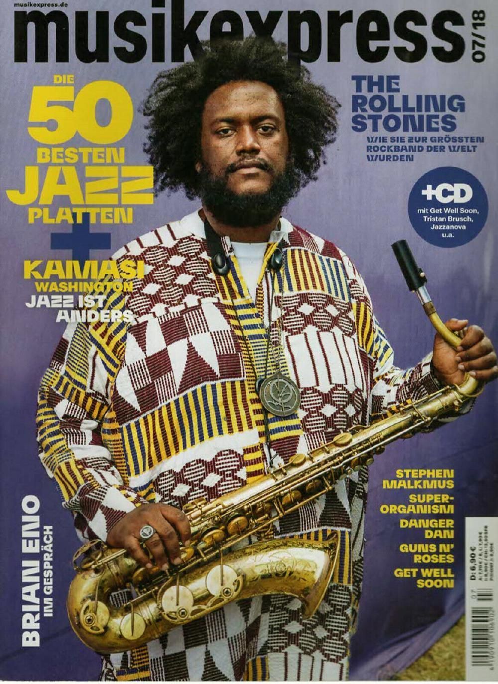 Musikexpress Magazin Deutschland 2018-07 Kamasi Washington Brian Eno