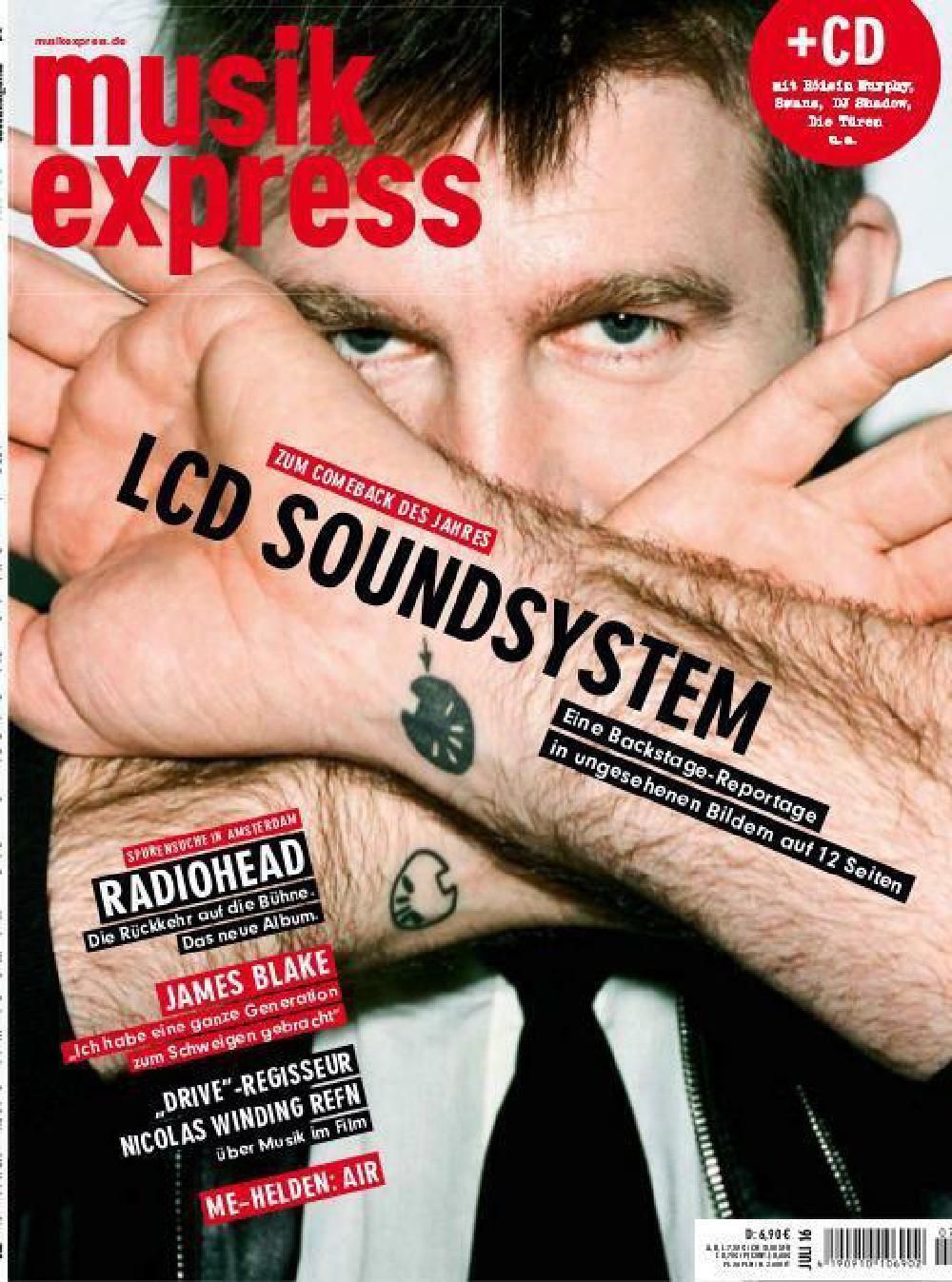 Musikexpress Magazin Deutschland 2016-07 LCD Soundsystem Radiohead James Blake