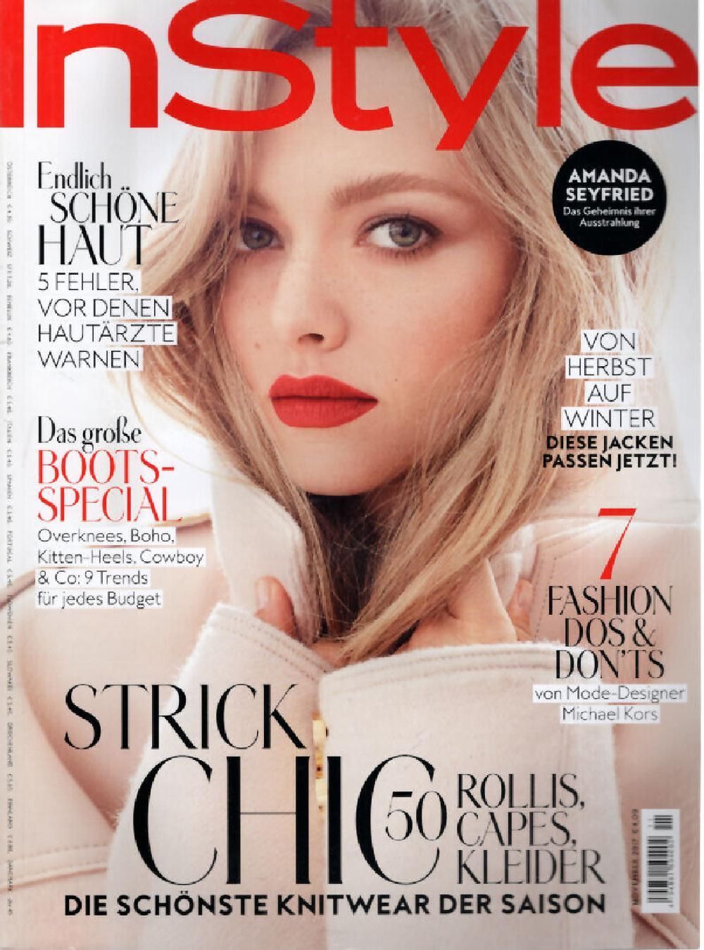 InStyle Magazin Deutschland 2017-11 Amanda Seyfried