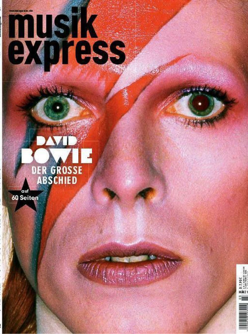Musikexpress Revista Alemanha 2016-03 David Bowie Edição original