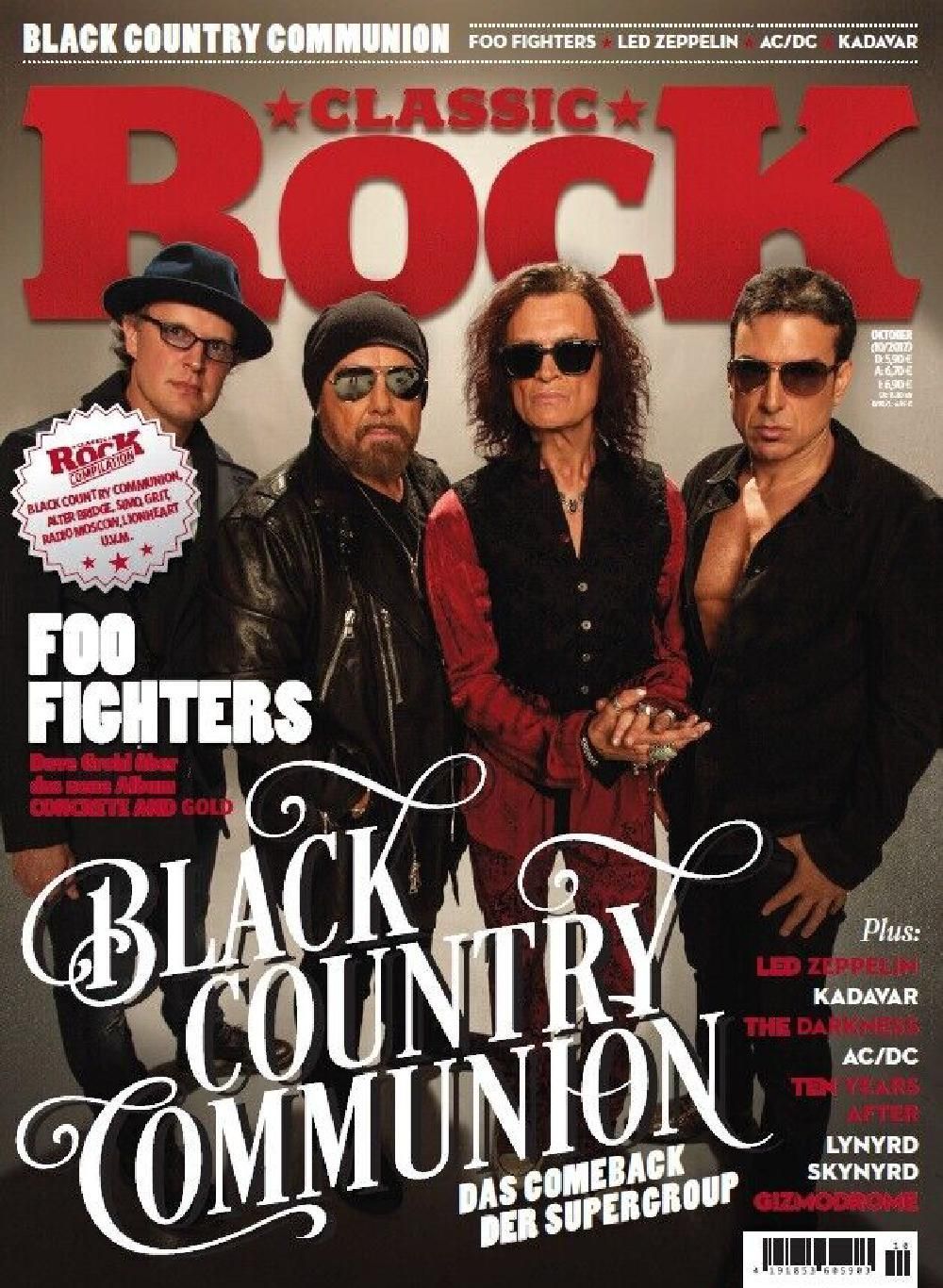 Classic Rock Magazin Deutschland 2017 #64 Black Country Communion Foo Fighters Led Zeppelin