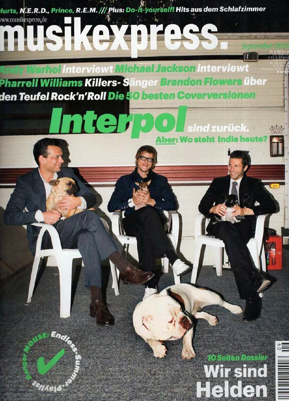 Musikexpress Magazin Deutschland 2010-09 Interpol Andy Warhol Michael Jackson