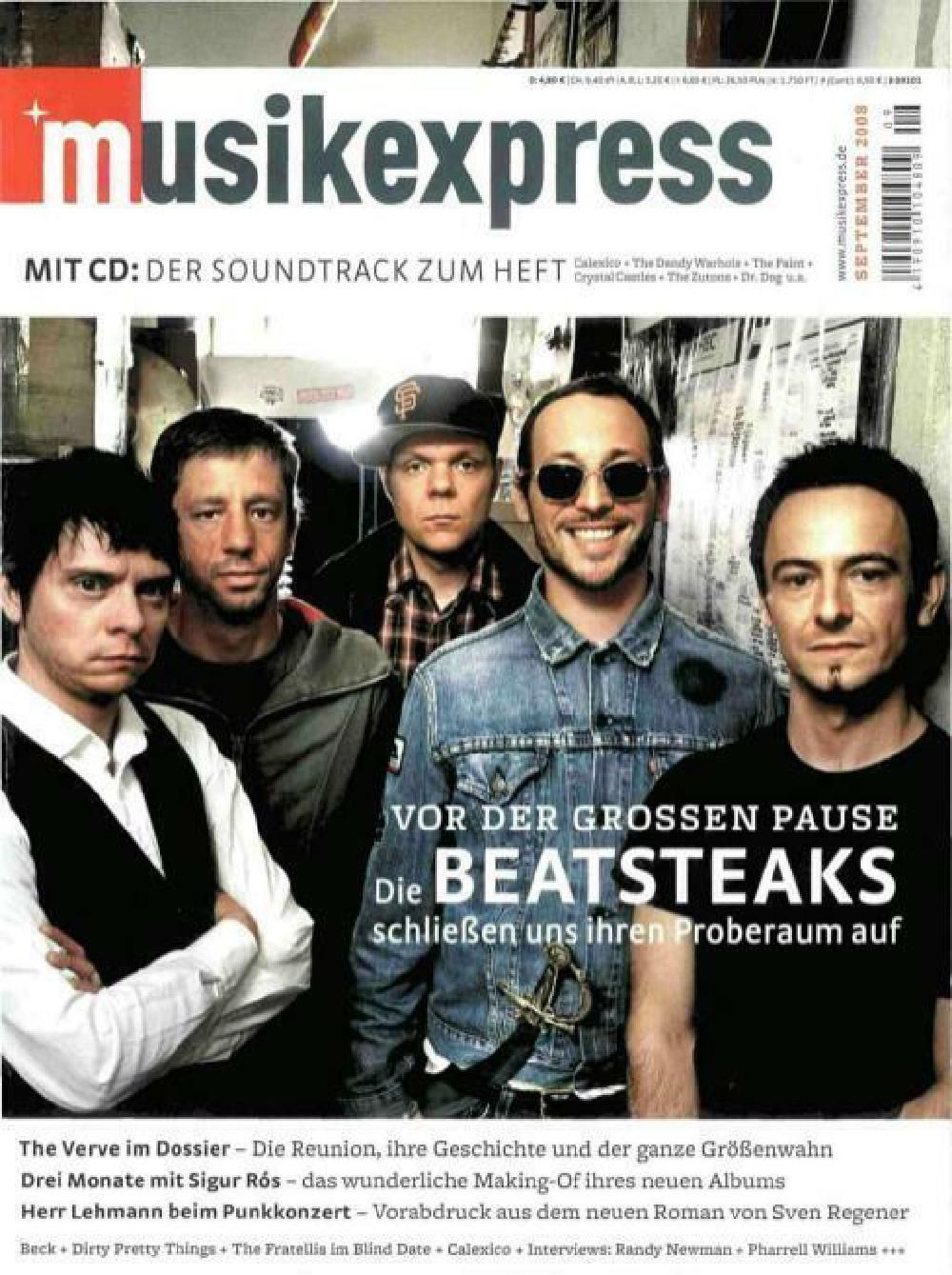 Musikexpress Magazin Deutschland 2008-09 Beatsteaks The Verve Sigur Ros
