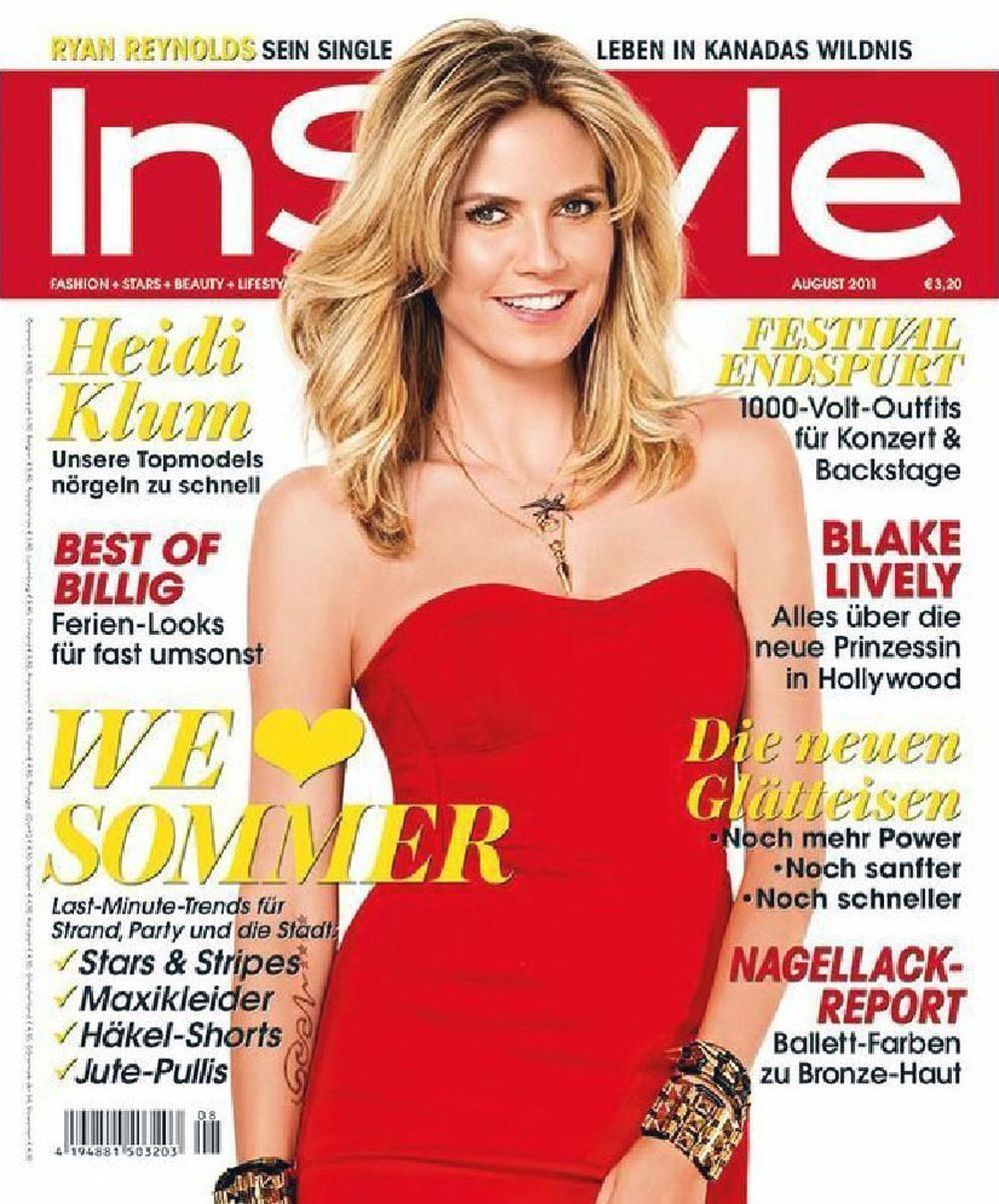 InStyle Rivista Germania 2011-08 – Heidi Klum – Edizione originale