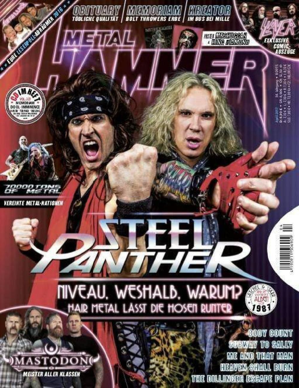 Metal Hammer Magazin Deutschland 2017-04 Steel Panther