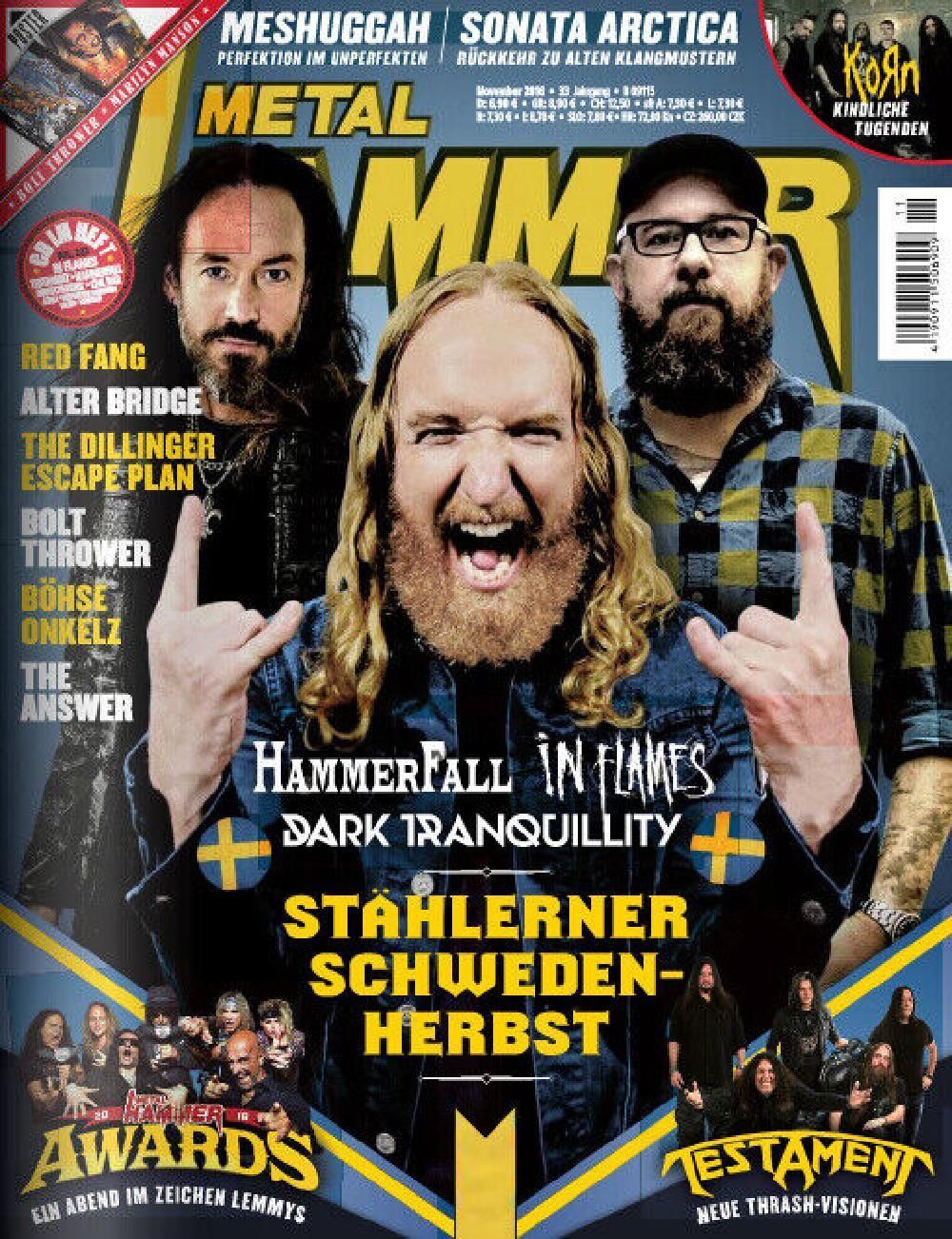 Metal Hammer Magazin Deutschland 2016-11 Hammerfall In Flames