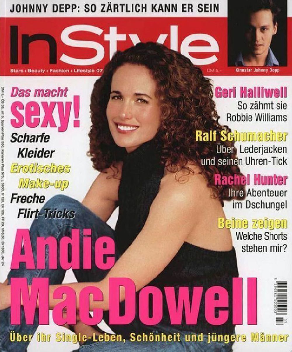 InStyle Magasin Tyskland 2001-07 Andie MacDowell Originaludgave